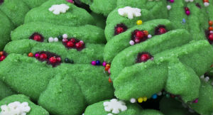 Christmas Tree Ice Cream Cookies