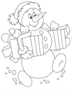 Christmas coloring sheet