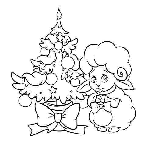 Christmas Tree coloring pages