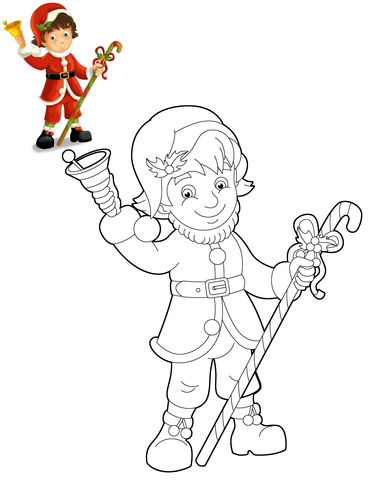 Santa coloring pages