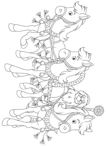 Santa coloring pages