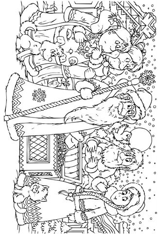 Santa coloring page